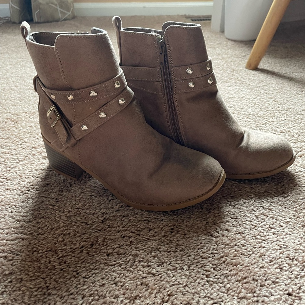 Justice Girl's Ankle Boots Booties Brown